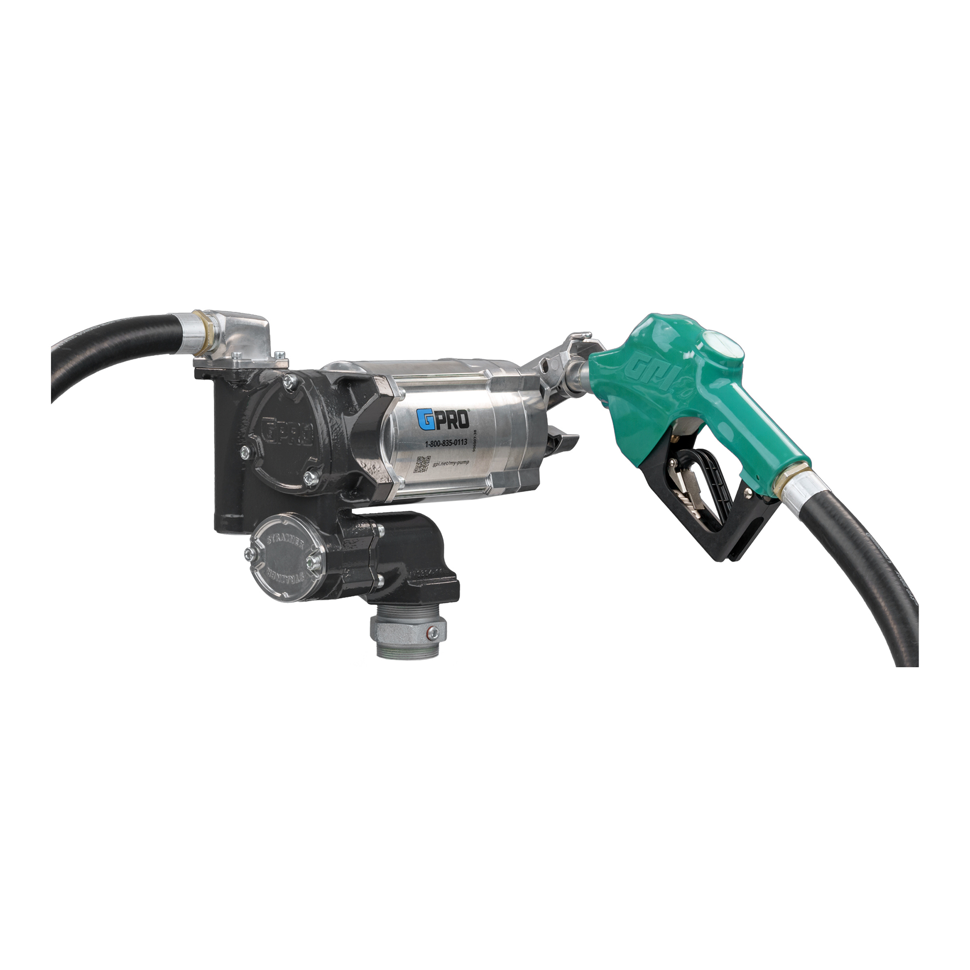GPI / GPRO V20 Fuel Transfer Pump, 20 GPM, 115V AC, Auto Diesel Nozzle, Model# V20-115AD